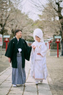 桜が咲き誇るベストロケーションフォトもお任せください！