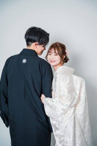 撮影中は二人きり！プライベート空間で和装フォト