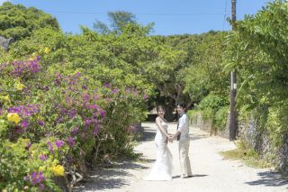 竹富島フォトウエディングツアー！最大の魅力は最終の船が出た後です