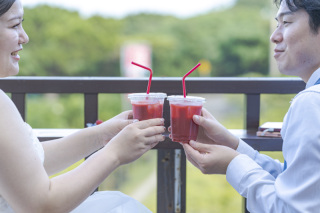 絶景の観光ツアーしながら、休憩にフルーツジュース！無制限だからできるツアー！