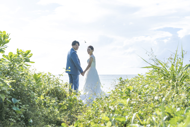 雨予報でも島のどこかでは雨が止んでいたり青空が見えることもしばしば！