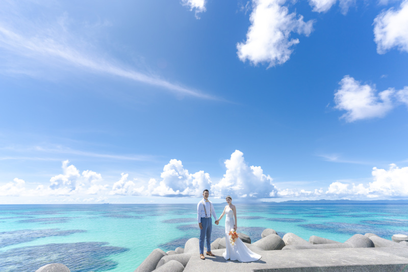 日本最南端の波照間島でフォトウエディングツアー！波照間ブルーを体感してほしい
