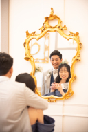 お洒落なアンティークミラーのショット♡