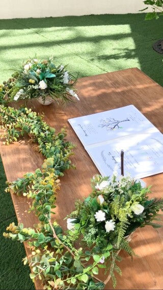 チャペルだけじゃない!ガーデン挙式フォトも♡