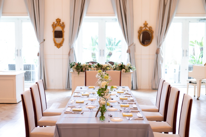 フォトウェディングと顔合わせ会食も