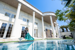 快晴の中でガーデン撮影を♡