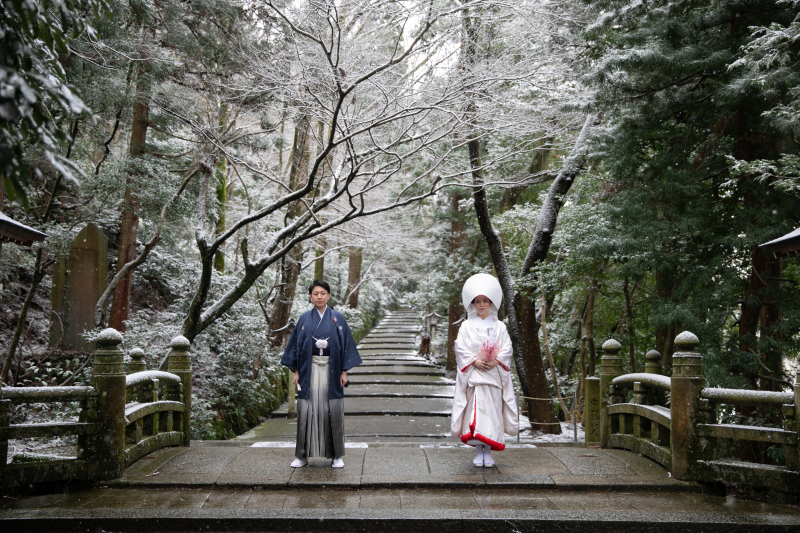 美しい「雪景色×和装」冬のロケーションプラン掲載中♪