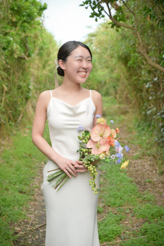 ブーケ新作 オレンジベースで作りました♪