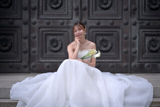 東京駅の撮影はお昼の明るい時間も良い感じ