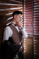 ご新郎様のお一人ポーズ！