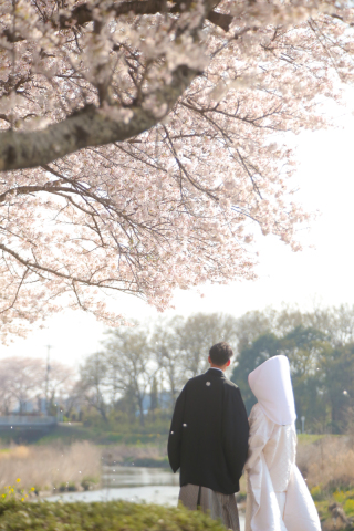 桜のお花と一緒に…