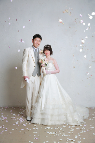 花びらを使って！