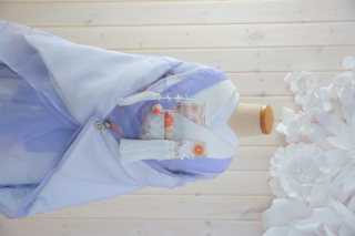 オーガンジーの和装で♪