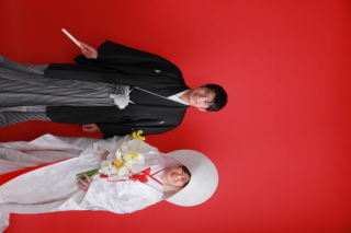 白無垢×綿帽子