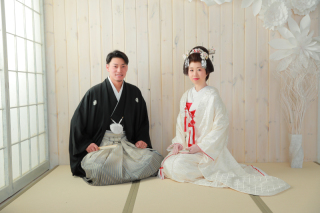 白無垢×かつら