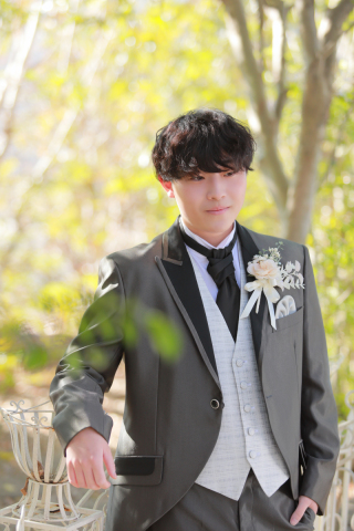 ご新郎様お一人ポーズ♪