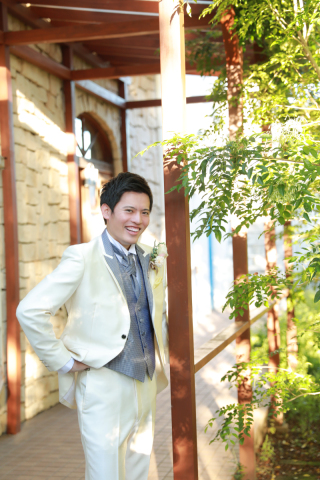 ご新郎様お一人ポーズ♪