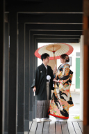 雨の日のフォトウエディング♪