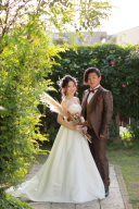 お庭でフォトウエディング♪