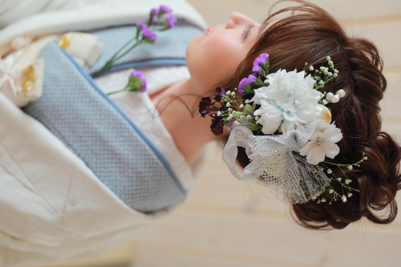 生花ヘアアレンジ♪