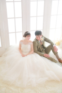 Aラインのドレスです！