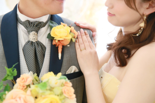 カラードレスを合わせて♪