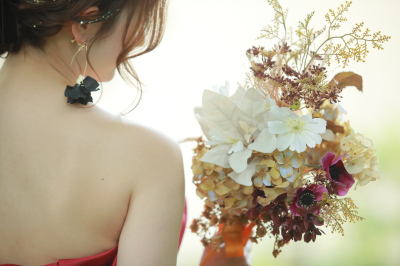 ドレスに合ったブーケで♪