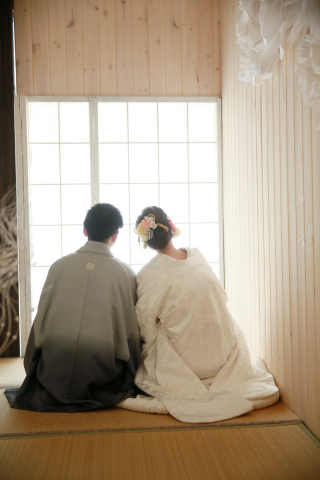 和装の後ろ姿♡