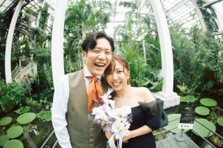 おふたりらしい満点の笑顔で!