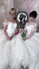 3.ドレスのサンプル撮影をしました。