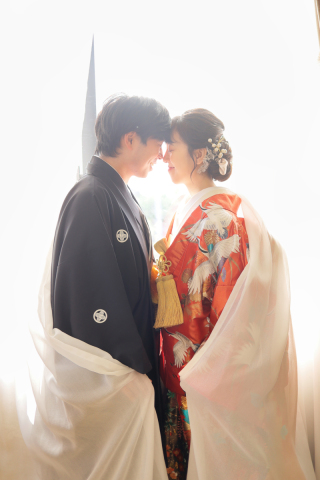 スタジオの自然光でほんわか写真♡