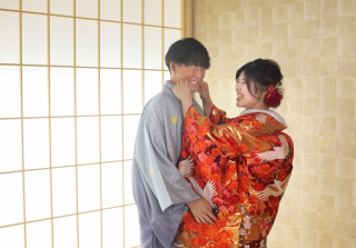 和装でスタジオフォト撮影♬
