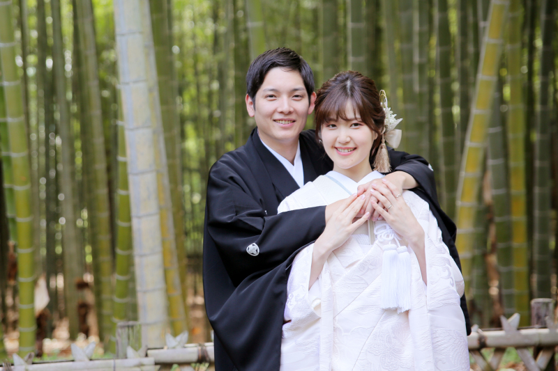 偕楽園の竹林は２人だけの物♡