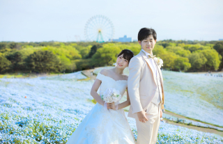 こてんショットinネモフィラの丘