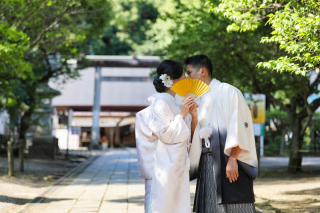 近隣の常磐神社も人気のフォトスポット