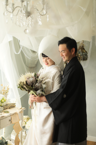 綿帽子や角隠しって花嫁さんのシンボル☆