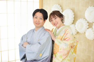 春らしい和装でスタジオフォト♬