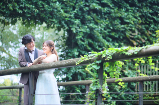 森の中フォトウェディング