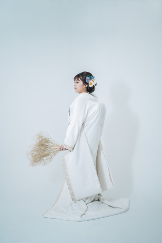 日本伝統の和装でソロウェディング