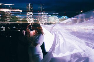 ロマンティックな夜景と一緒に ~大さん橋~