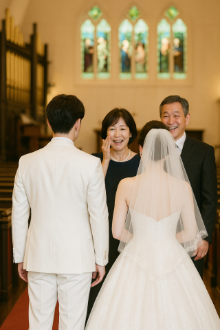 ファミリーミート ─ 聖壇前で迎える感動の瞬間