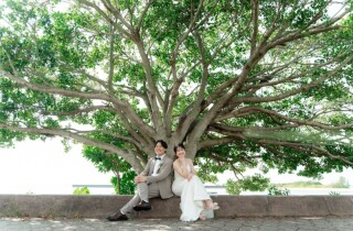 青い海とあわせて撮影したい！＼沖縄グリーンショット／