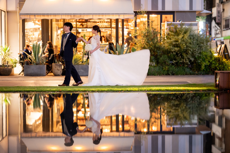 【テレビ塔】でナイトウェディングフォト!