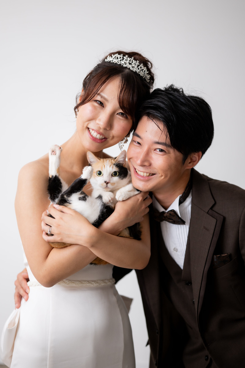 猫ちゃんと叶える“家族のかたち”ウェディングフォト!
