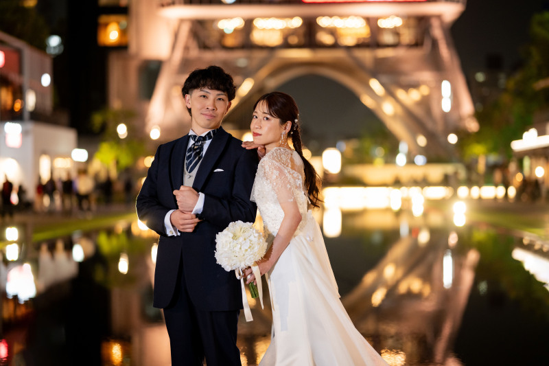 【テレビ塔】でナイトウェディングフォト!