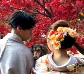 ペットちゃんとの撮影♡