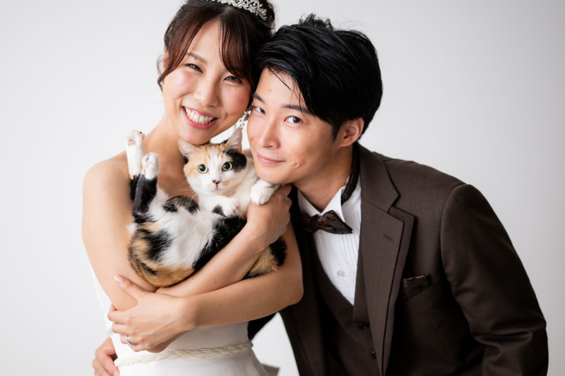 猫ちゃんと叶える“家族のかたち”ウェディングフォト!
