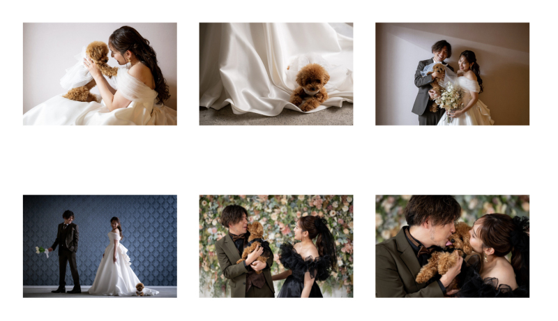 ウェディングフォトで叶えるペットと幸せウェディングフォト♪