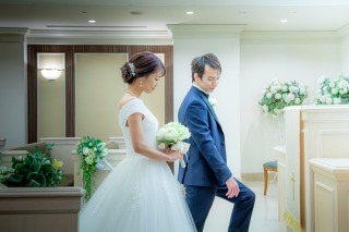 華雅苑練馬店のチャペル撮影45,000円80カット衣装差額無しチャペル使用料含む