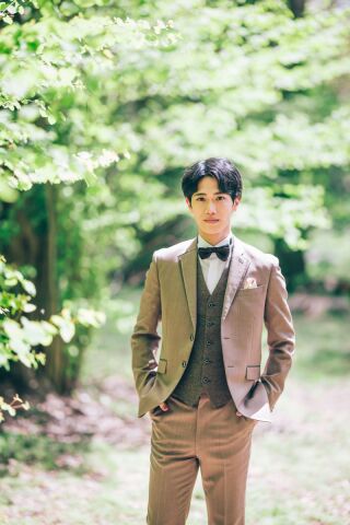 新郎様のヘアメイク